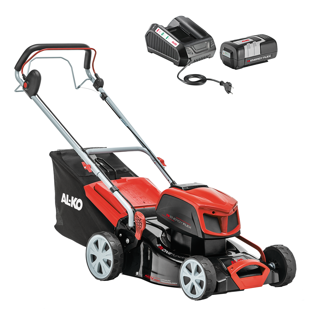 AL-KO Energy Flex 42.9 Li SP Akku-Rasenmäher – 42 cm Schnittbreite – Heckantrieb – mit Fangkorb – Ansicht 1