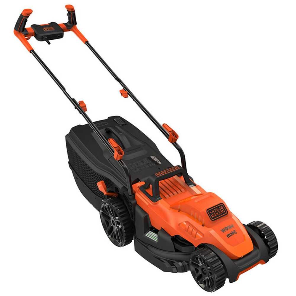 Black & Decker BEMW461BH-QS Elektro-Rasenmäher – 34 cm Schnittbreite – zum Schieben – mit Fangkorb – Ansicht 1