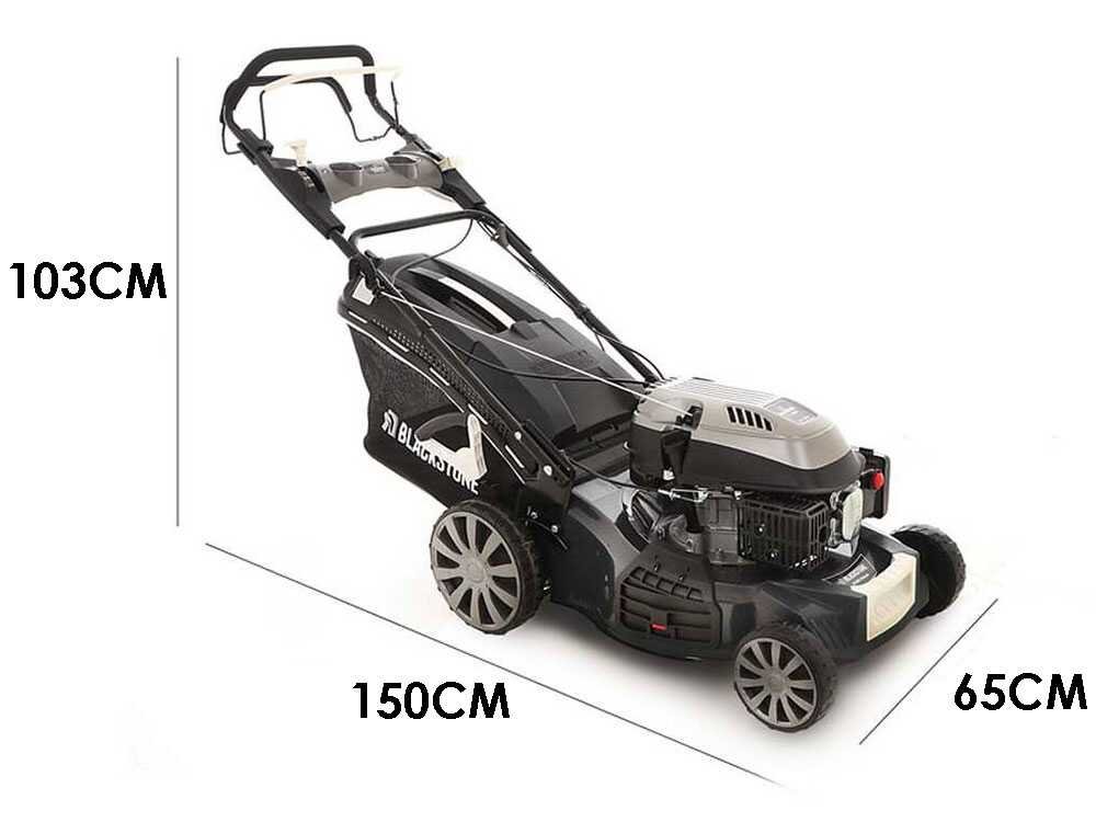 Blackstone SP480 Deluxe Benzin-Rasenmäher – 48 cm Schnittbreite – Heckantrieb – mit Fangkorb – Ansicht 2