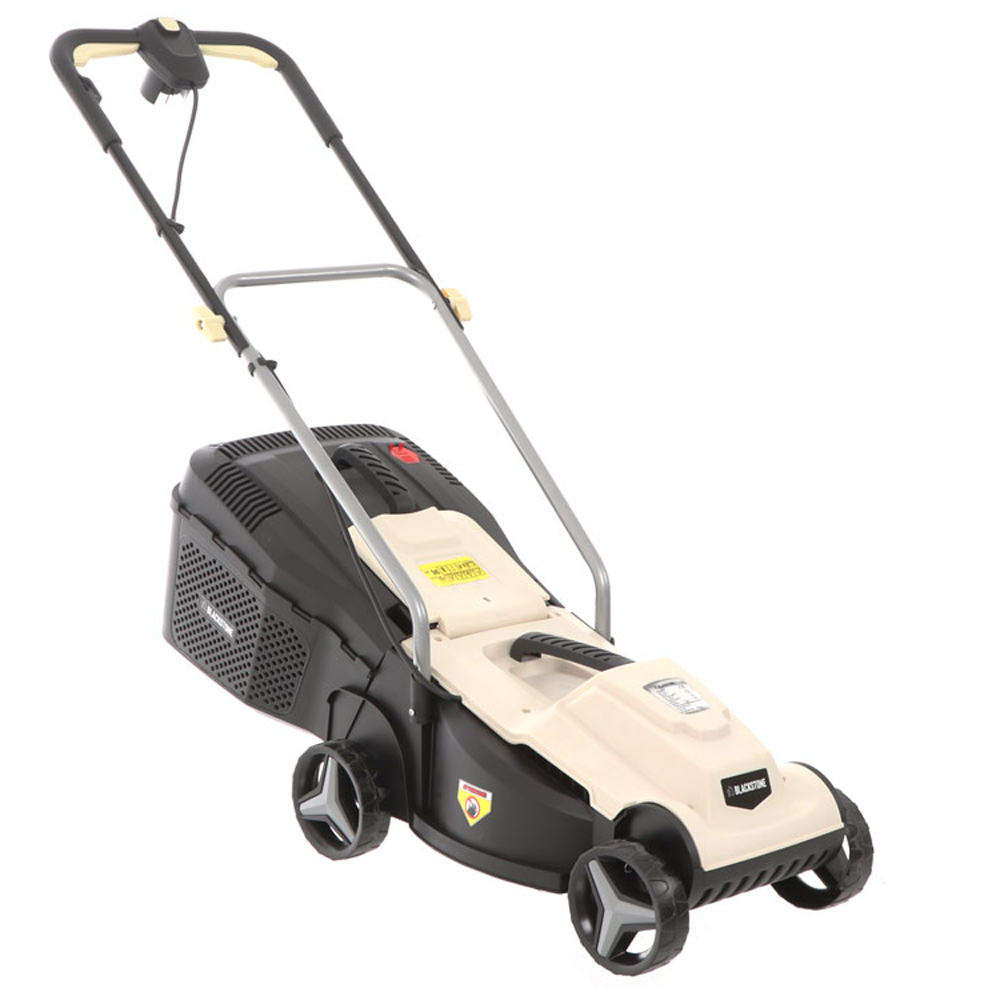BlackStone B-ELM 32 Elektro-Rasenmäher – 32 cm Schnittbreite – zum Schieben – mit Fangkorb – Ansicht 1