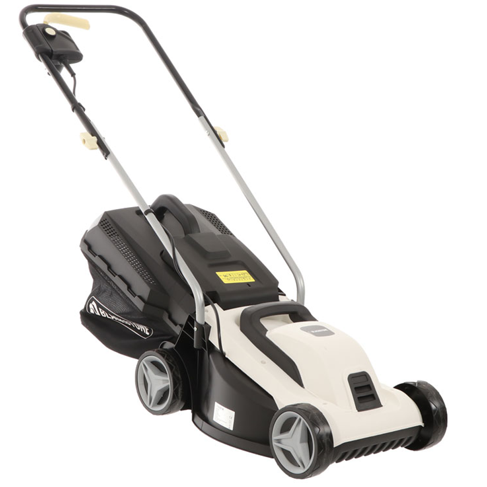 BlackStone B-ELM 33 Elektro-Rasenmäher – 33 cm Schnittbreite – zum Schieben – mit Fangkorb – Ansicht 1