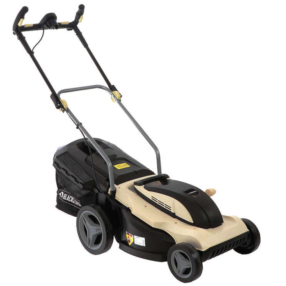 Blackstone B-ELM 43 Elektro-Rasenmäher – 43 cm Schnittbreite – zum Schieben – mit Fangkorb – Ansicht 1