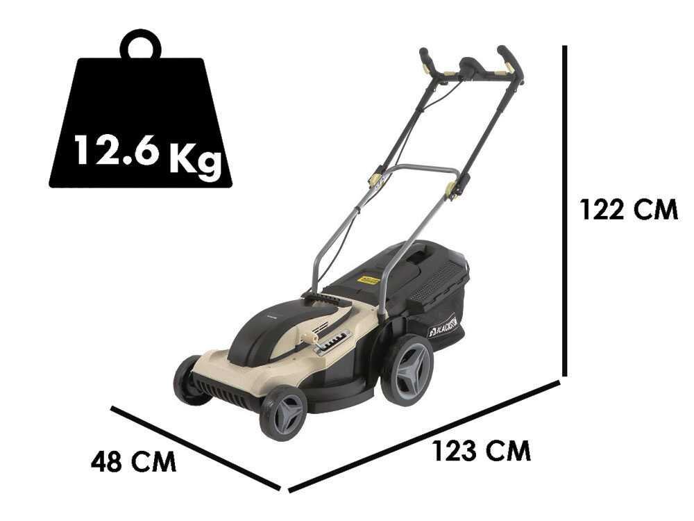 Blackstone B-ELM 43 Elektro-Rasenmäher – 43 cm Schnittbreite – zum Schieben – mit Fangkorb – Ansicht 2