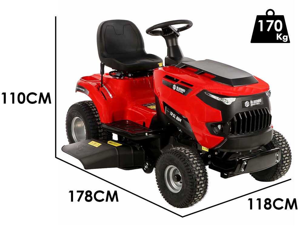 Blue Bird TR SL 86M Rasentraktor – 86 cm Schnittbreite – Mechanisch – mit Mulchfunktion – Ansicht 2