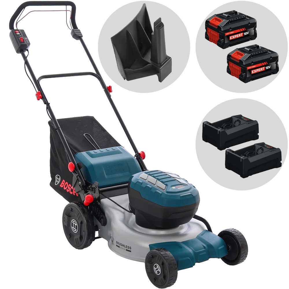 Bosch Professional GRA 18V2-46 SP Akku-Rasenmäher – 46 cm Schnittbreite – Heckantrieb – mit Fangkorb – Ansicht 1