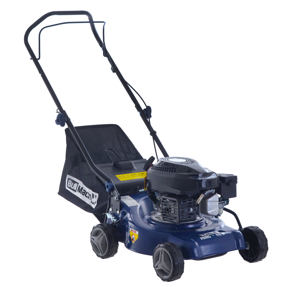 BullMach PARIS Benzin-Rasenmäher – 40 cm Schnittbreite – zum Schieben – mit Fangkorb – Ansicht 1