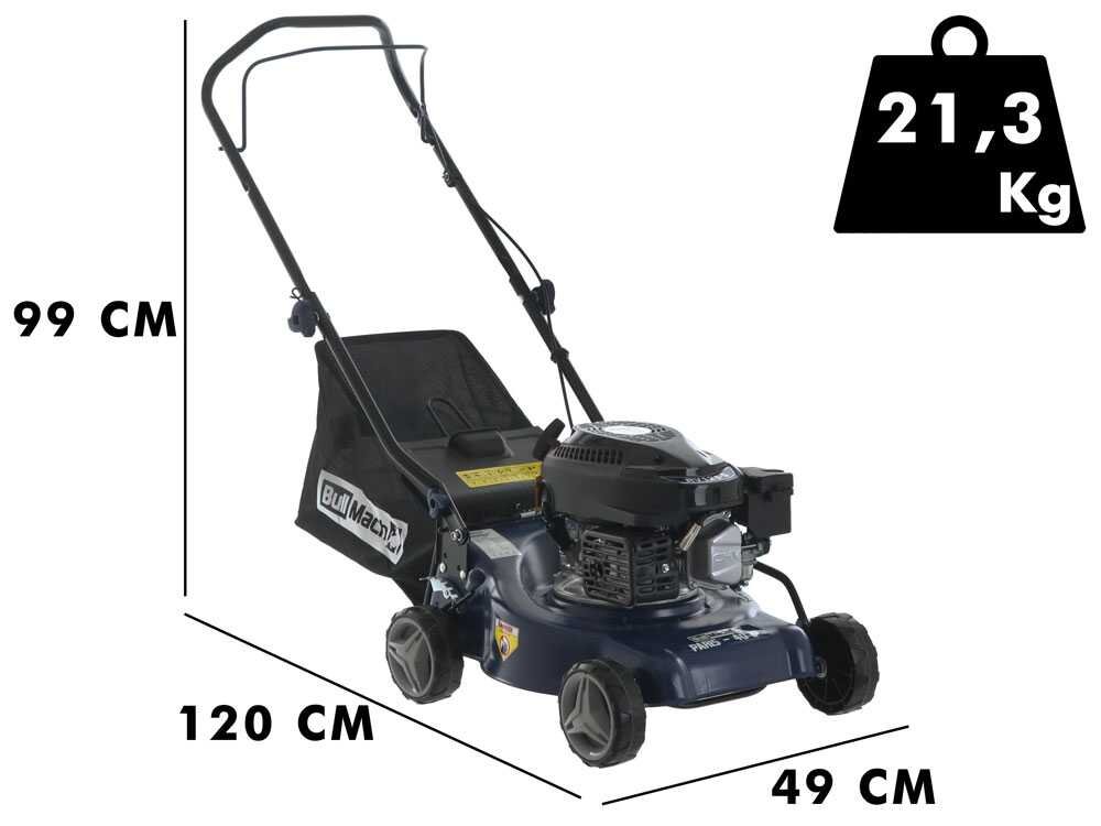 BullMach PARIS Benzin-Rasenmäher – 40 cm Schnittbreite – zum Schieben – mit Fangkorb – Ansicht 2