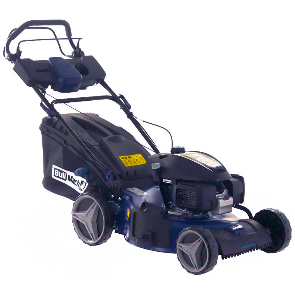 BullMach ACHILLE Benzin-Rasenmäher – 51 cm Schnittbreite – Heckantrieb – mit Fangkorb – Ansicht 1
