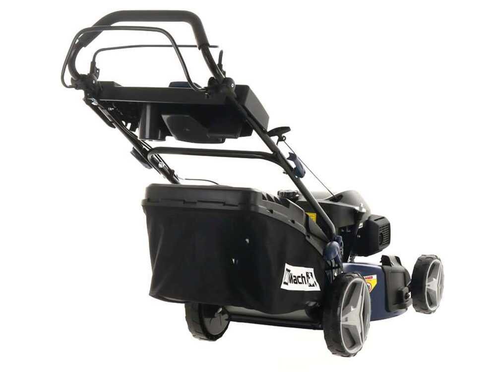 BullMach ACHILLE Benzin-Rasenmäher – 51 cm Schnittbreite – Heckantrieb – mit Fangkorb – Ansicht 3