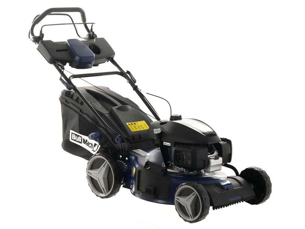 BullMach ACHILLE Benzin-Rasenmäher – 51 cm Schnittbreite – Heckantrieb – mit Fangkorb – Ansicht 4