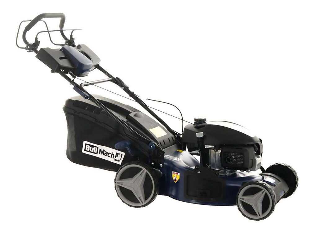 BullMach ACHILLE Benzin-Rasenmäher – 51 cm Schnittbreite – Heckantrieb – mit Fangkorb – Ansicht 5