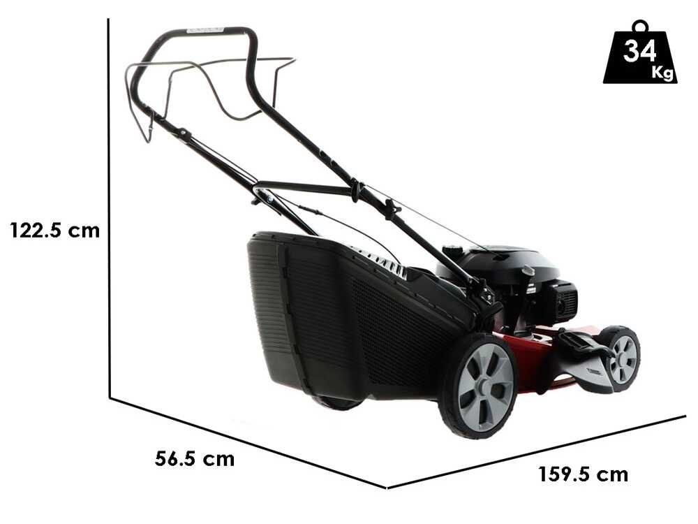 CastelGarden XC 53 HS Benzin-Rasenmäher – 51 cm Schnittbreite – Heckantrieb – mit Fangkorb – Ansicht 2