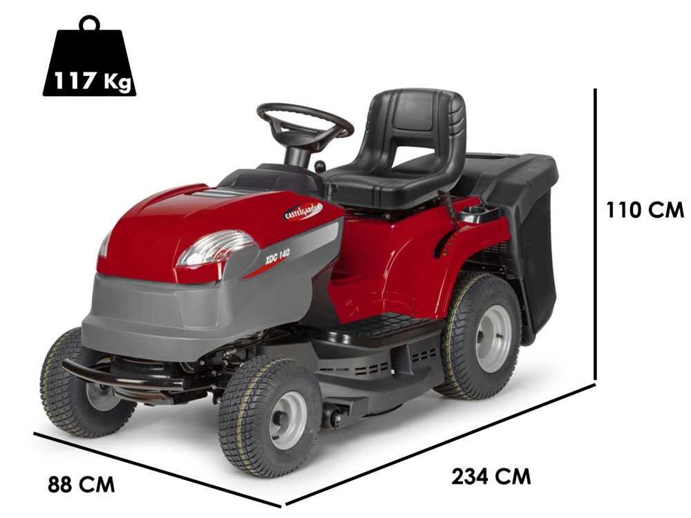 Castelgarden XDC 140 Rasentraktor – 84 cm Schnittbreite – Mechanisch – Fangkorb 200 l – Ansicht 2