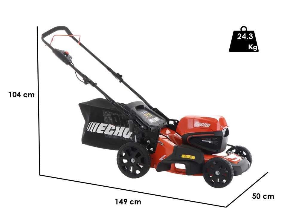 Echo DLM-310/46P Akku-Rasenmäher – 46 cm Schnittbreite – zum Schieben – mit Fangkorb – Ansicht 2