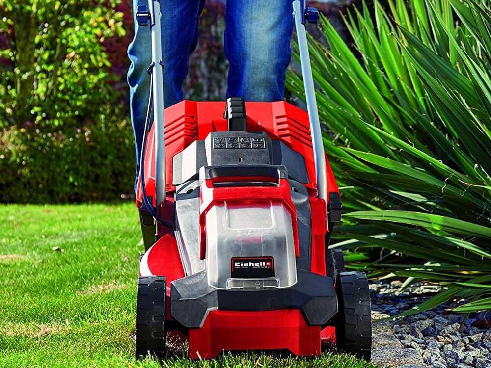 Einhell GE-CM 18/30 Li PXC Akku-Rasenmäher – 30 cm Schnittbreite – zum Schieben – mit Fangkorb – Ansicht 4