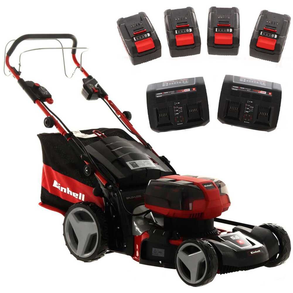 Einhell GE-CM 36/47 S HW Li Akku-Rasenmäher – 47 cm Schnittbreite – mit Radantrieb – mit Fangkorb – Ansicht 1