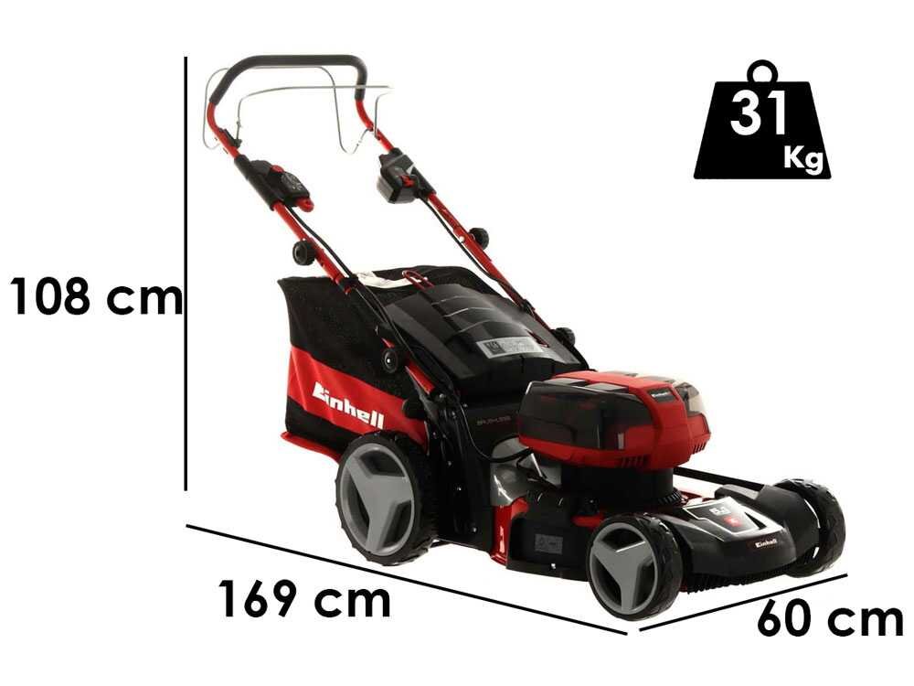 Einhell GE-CM 36/47 S HW Li Akku-Rasenmäher – 47 cm Schnittbreite – mit Radantrieb – mit Fangkorb – Ansicht 2