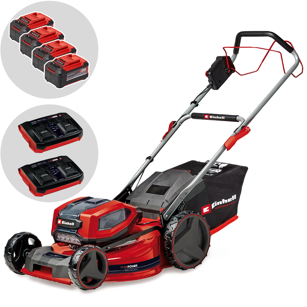 Einhell GP-CM 36/52 S Li BL Akku-Rasenmäher – 52 cm Schnittbreite – mit Radantrieb – mit Fangkorb – Ansicht 1