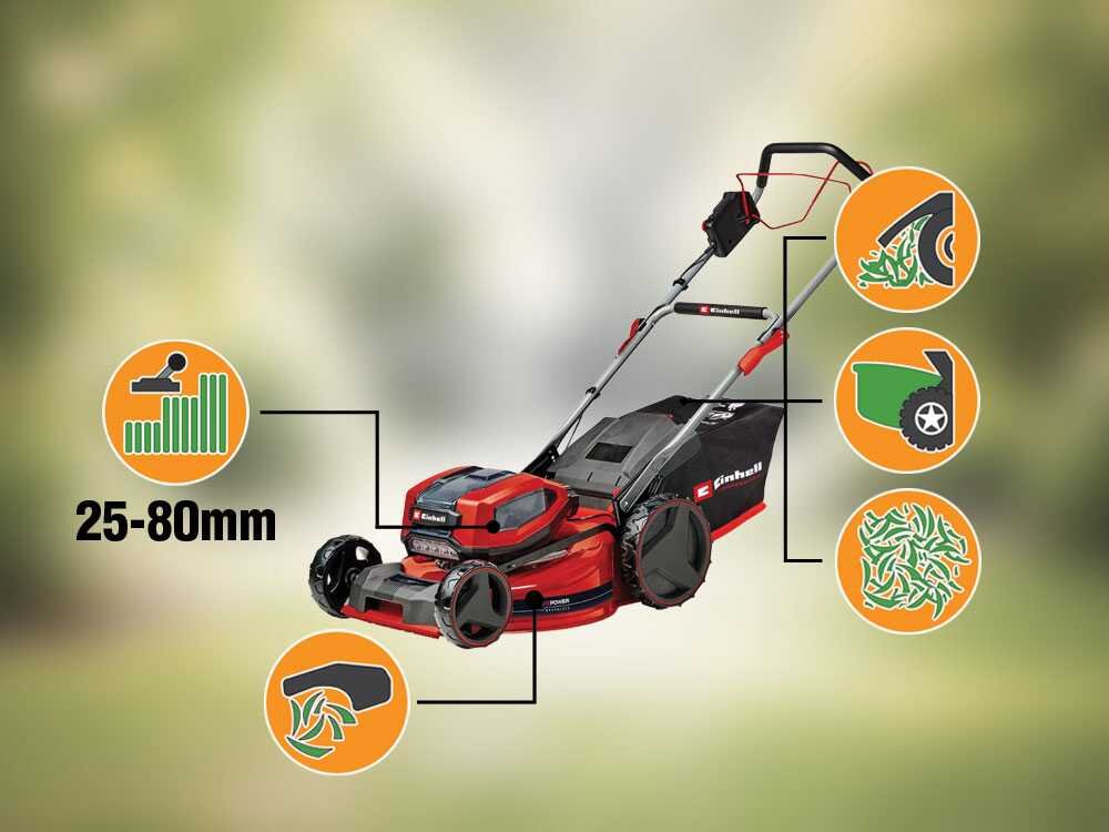 Einhell GP-CM 36/52 S Li BL Akku-Rasenmäher – 52 cm Schnittbreite – mit Radantrieb – mit Fangkorb – Ansicht 4