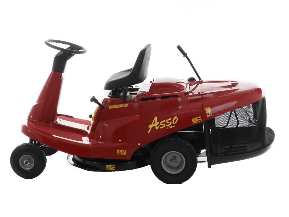 Rider Eurosystems ASSO 67 Mini rider Aufsitzmäher – 67 cm Schnittbreite – Mechanisch – Fangkorb 150 l – Ansicht 4