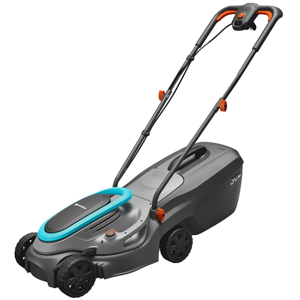 Gardena PowerMax 32/1200 Elektro-Rasenmäher – 32 cm Schnittbreite – zum Schieben – mit Fangkorb – Ansicht 1