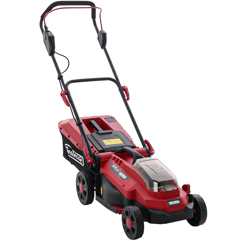 Geotech X-Line LM Akku-Rasenmäher – 33 cm Schnittbreite – zum Schieben – mit Fangkorb – Ausführung 2 – Ansicht 1