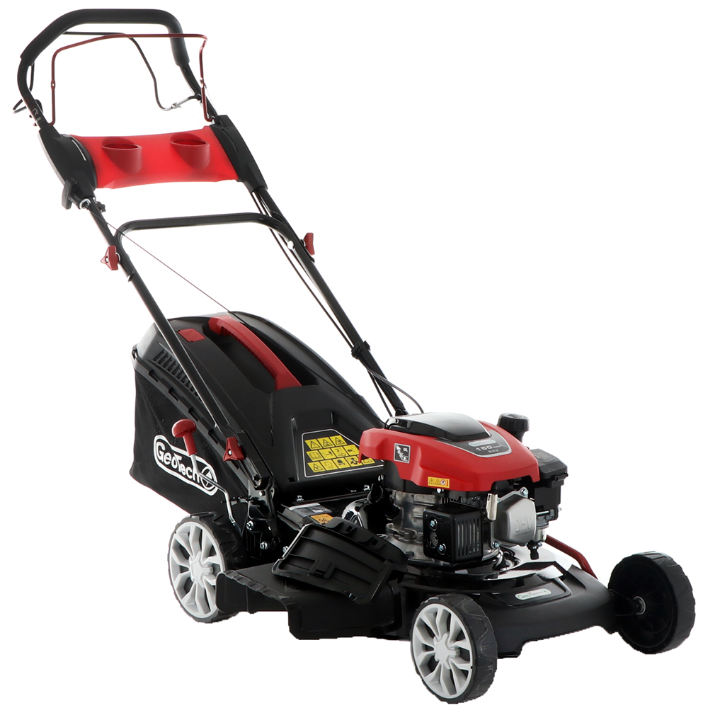 GeoTech S46-150 BMSG Benzin-Rasenmäher – 46 cm Schnittbreite – Heckantrieb – mit Fangkorb – Ansicht 1