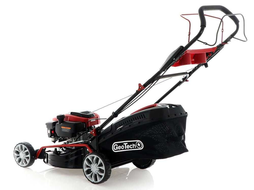 GeoTech S46-150 BMSG Benzin-Rasenmäher – 46 cm Schnittbreite – Heckantrieb – mit Fangkorb – Ansicht 3