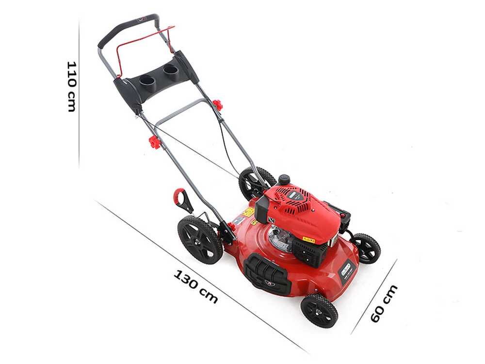 GeoTech M50-160 MSW Benzin-Rasenmäher – 51 cm Schnittbreite – zum Schieben – mit Mulchfunktion – Ansicht 2