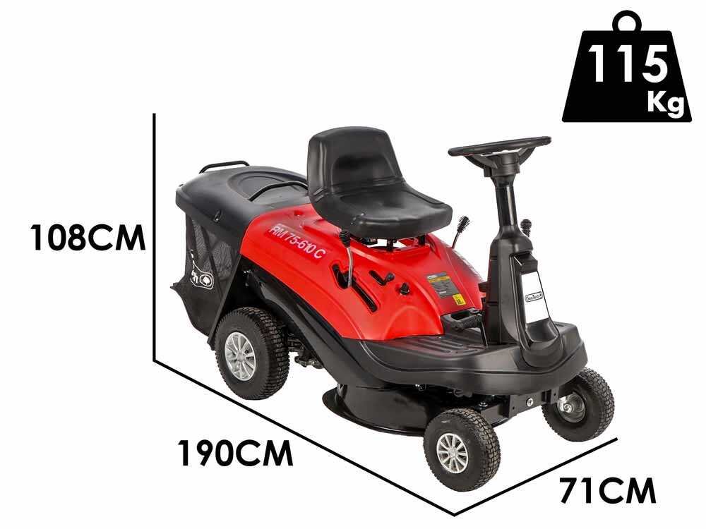 GeoTech RM 75-610 C Mini-Rider – 61 cm Schnittbreite – Mechanisch – Fangkorb 150 l – Ansicht 2
