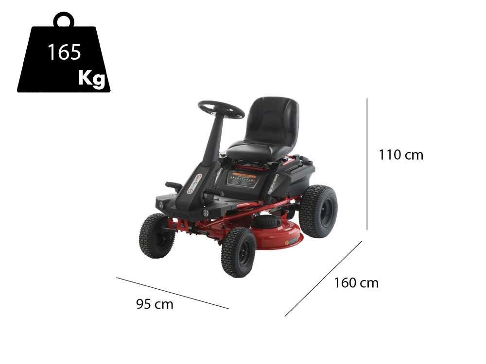 GeoTech Pro Green-Kart 76 -Akkumotor 48V/50 Ah Akku-Rasentraktor – 76 cm Schnittbreite – Automatisch – mit Mulchfunktion – Ansicht 2