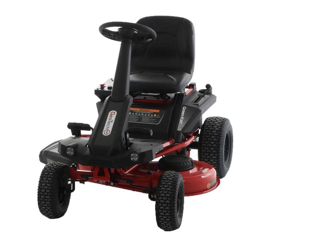 GeoTech Pro Green-Kart 76 -Akkumotor 48V/50 Ah Akku-Rasentraktor – 76 cm Schnittbreite – Automatisch – mit Mulchfunktion – Ansicht 3