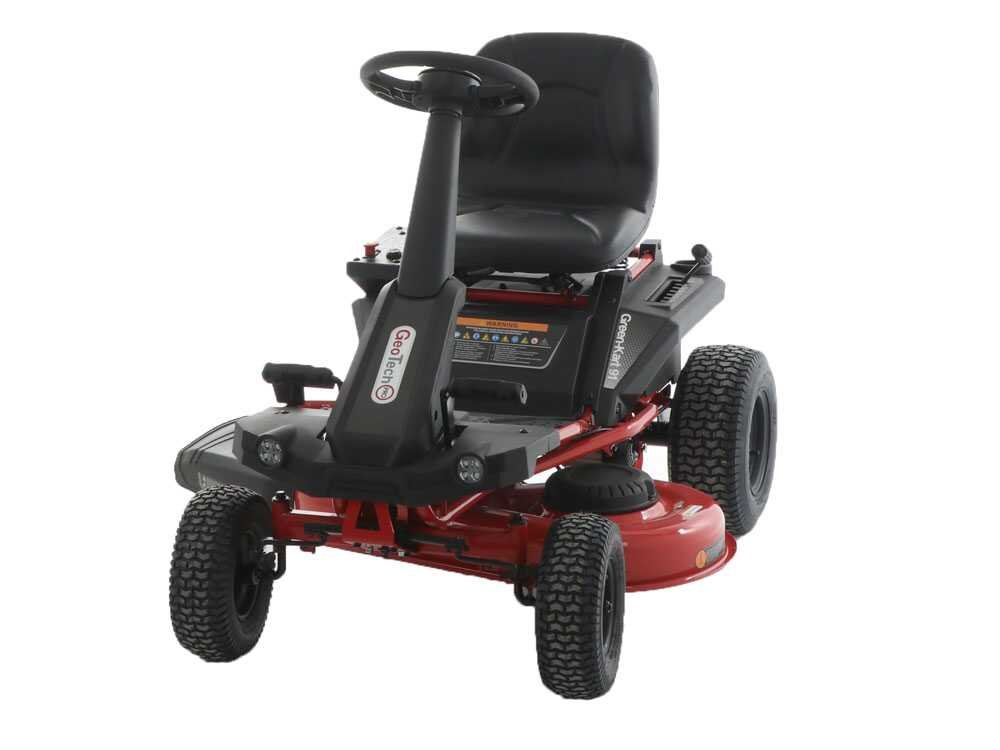 GeoTech Pro Green-Kart 91 Akku-Rasentraktor – 91 cm Schnittbreite – Automatisch – mit Mulchfunktion – Ansicht 3