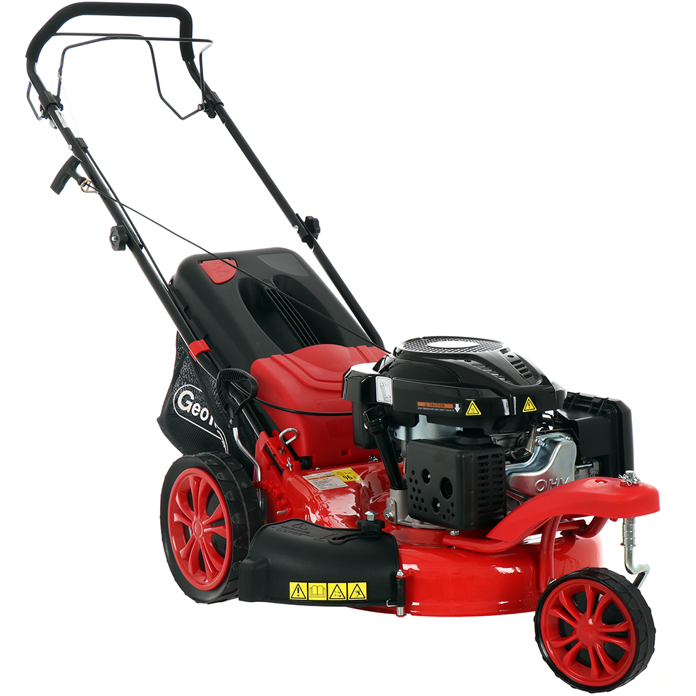 GeoTech Pro S47-3 BMSWG Benzin-Rasenmäher – 45 cm Schnittbreite – Heckantrieb – mit Fangkorb – Ansicht 1