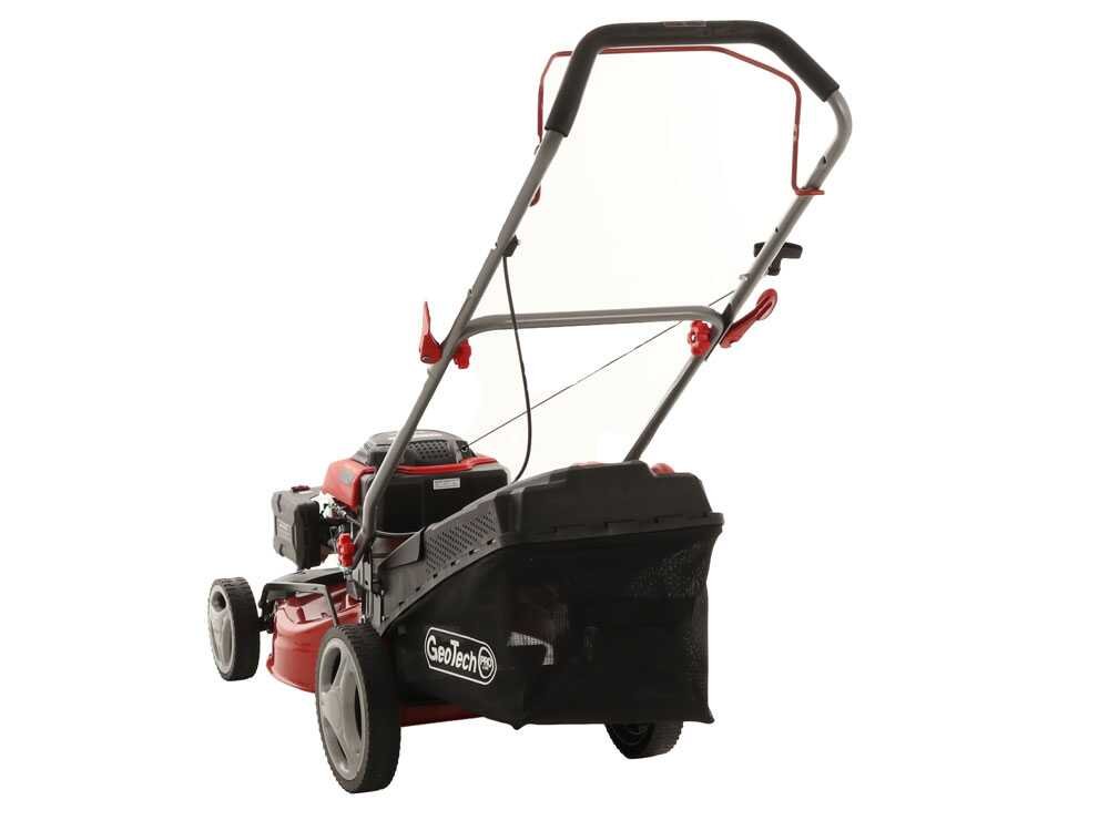 GeoTech Pro S46-140B Benzin-Rasenmäher – 46 cm Schnittbreite – zum Schieben – mit Fangkorb – Ansicht 4