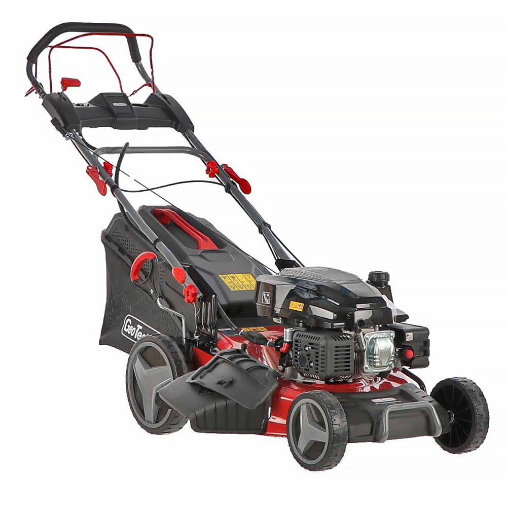 GeoTech Pro S51-200 BMSGW ES Benzin-Rasenmäher – 51 cm Schnittbreite – Heckantrieb – mit Fangkorb – Ansicht 1