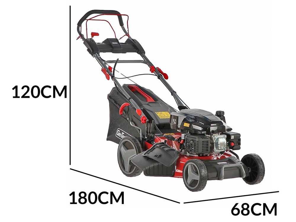 GeoTech Pro S51-200 BMSGW ES Benzin-Rasenmäher – 51 cm Schnittbreite – Heckantrieb – mit Fangkorb – Ansicht 2