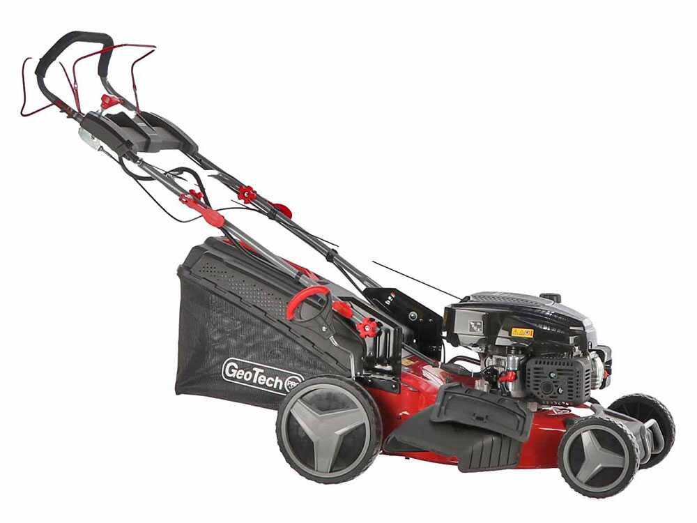 GeoTech Pro S51-200 BMSGW ES Benzin-Rasenmäher – 51 cm Schnittbreite – Heckantrieb – mit Fangkorb – Ansicht 3