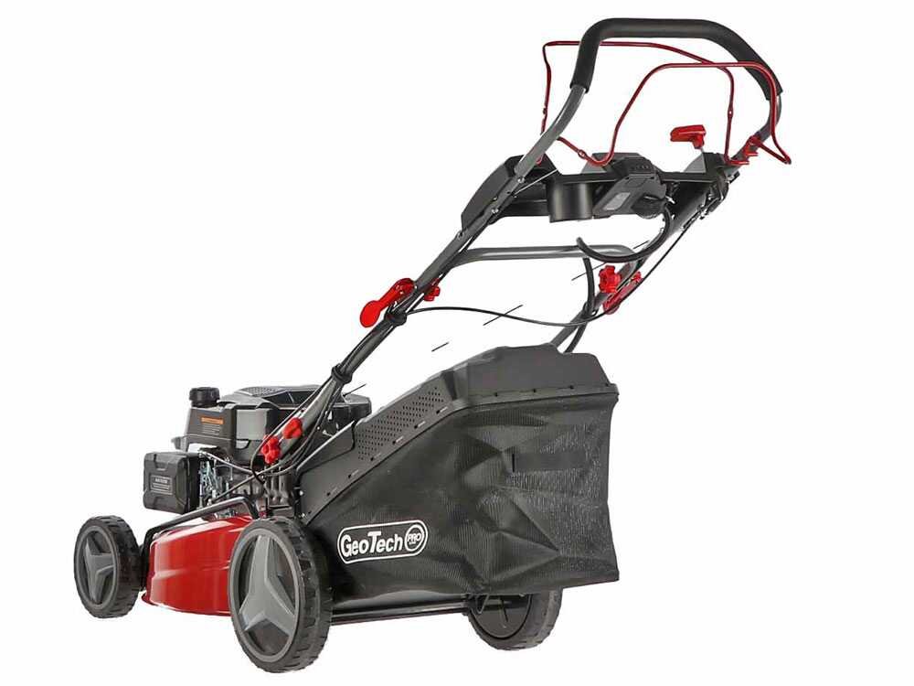 GeoTech Pro S51-200 BMSGW ES Benzin-Rasenmäher – 51 cm Schnittbreite – Heckantrieb – mit Fangkorb – Ansicht 4