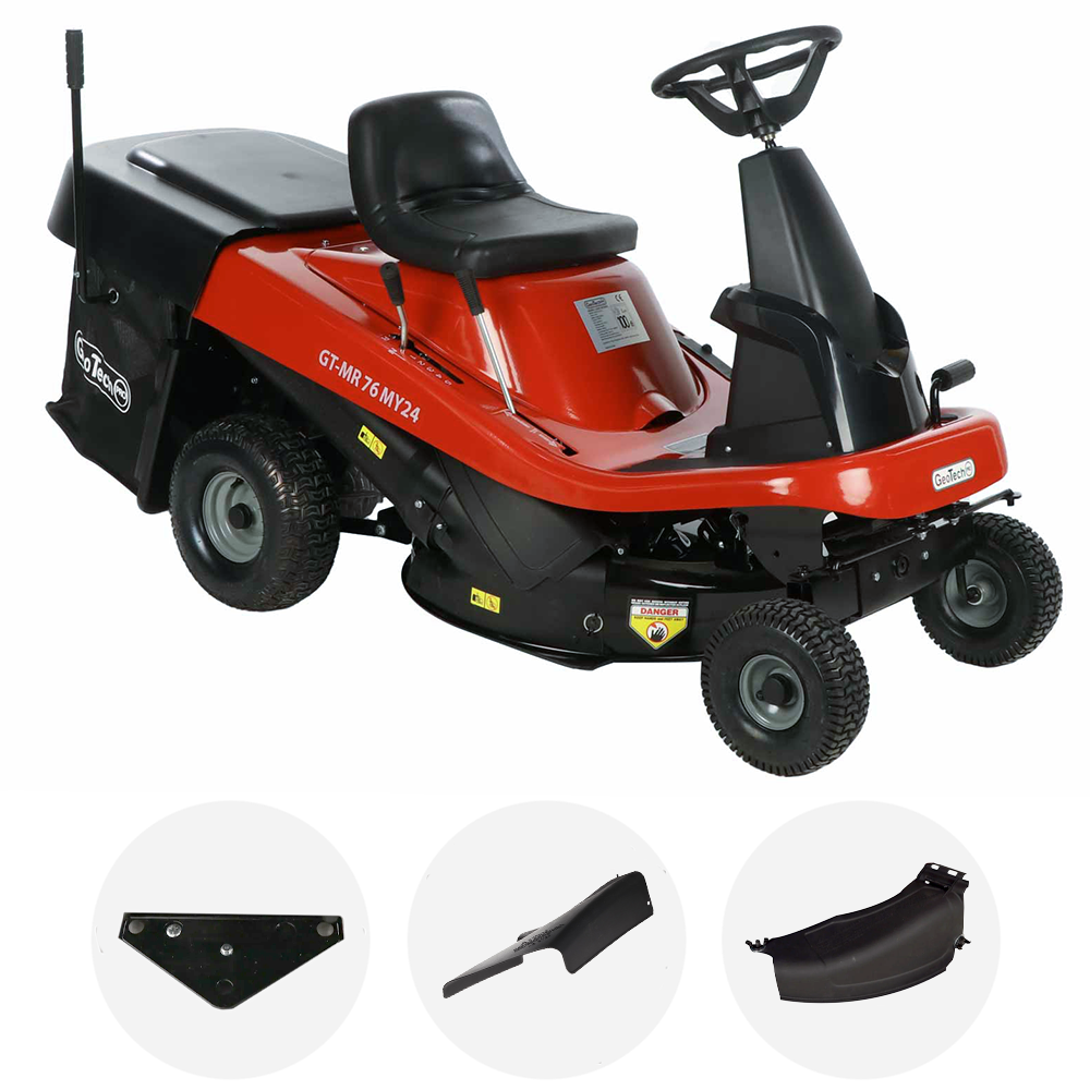 GeoTech Pro GT-MR 76 Rasentraktor – 76 cm Schnittbreite – Mechanisch – Fangkorb 170 l – Ansicht 1