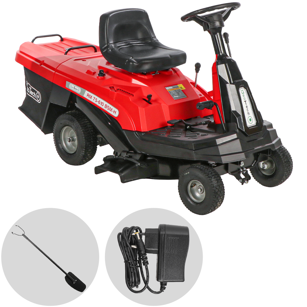 GeoTech RM 75-610 BSM-H Rasentraktor – 61 cm Schnittbreite – Hydrostatik – Fangkorb 150 l – Ansicht 1