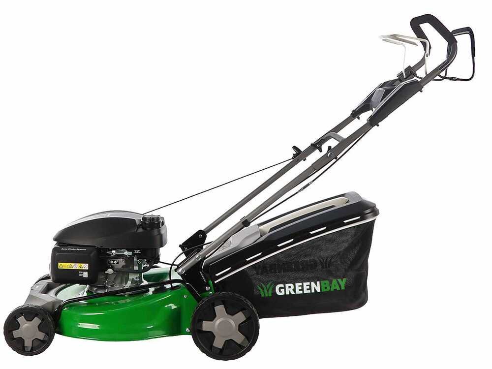 GreenBay GB-LM 51 H MY25 Benzin-Rasenmäher – 51 cm Schnittbreite – Heckantrieb – mit Fangkorb – Ansicht 3