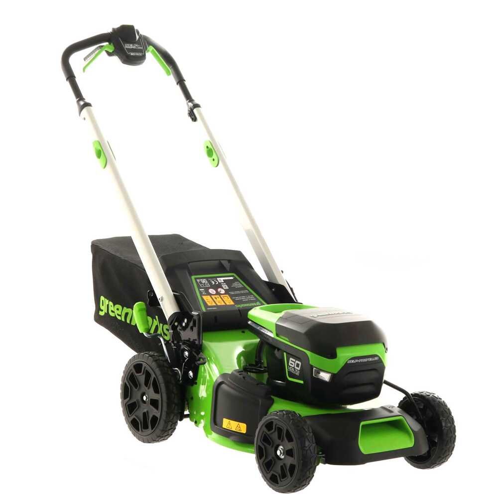 Greenworks GD60LM46SP Akku-Rasenmäher – 46 cm Schnittbreite – Heckantrieb – mit Fangkorb – Ansicht 1