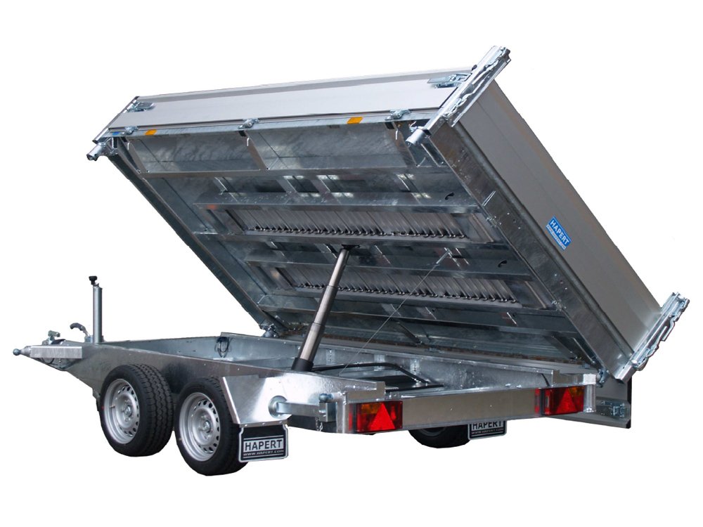 Hapert 3-Seiten-Kipper Cobalt HM-2 - 3000 Multi Ferro – Auffahrpaket, Alu Bordwände – Ladefläche 305 × 180 cm – 3000 kg – Tandemachser – Ansicht 1