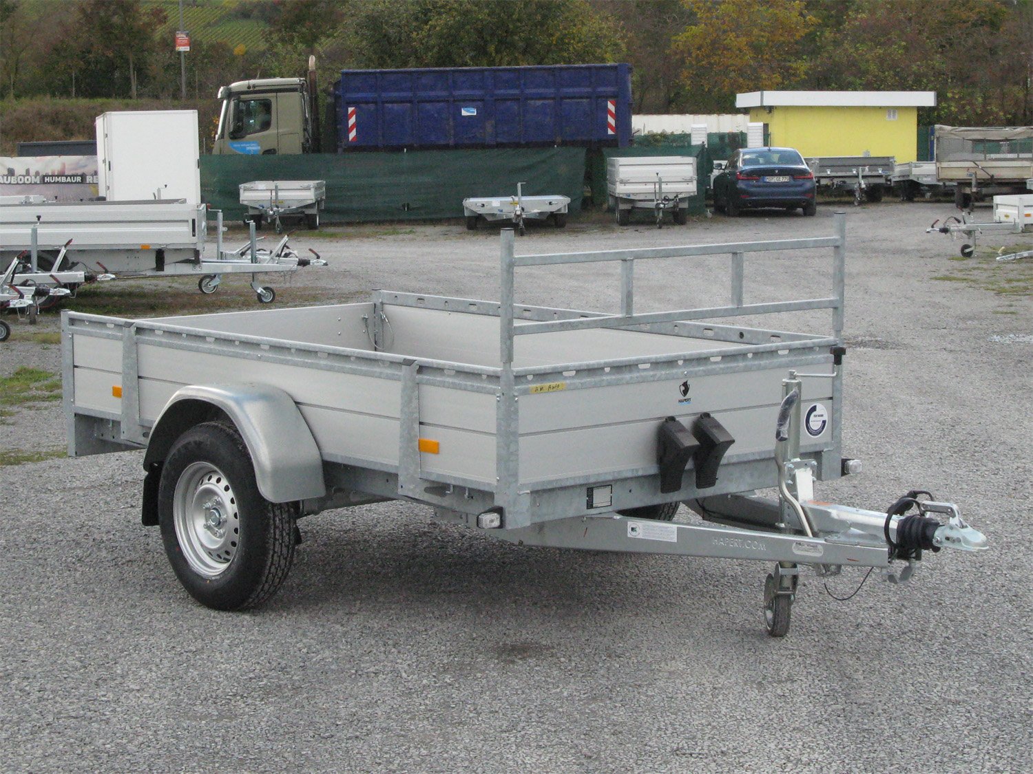 Hapert Kastenanhänger Azure L-1 - 1500 – Aluminium 2500 x 1500 – Ladefläche 250 × 150 cm – 1500 kg – Einachser – Ansicht 1
