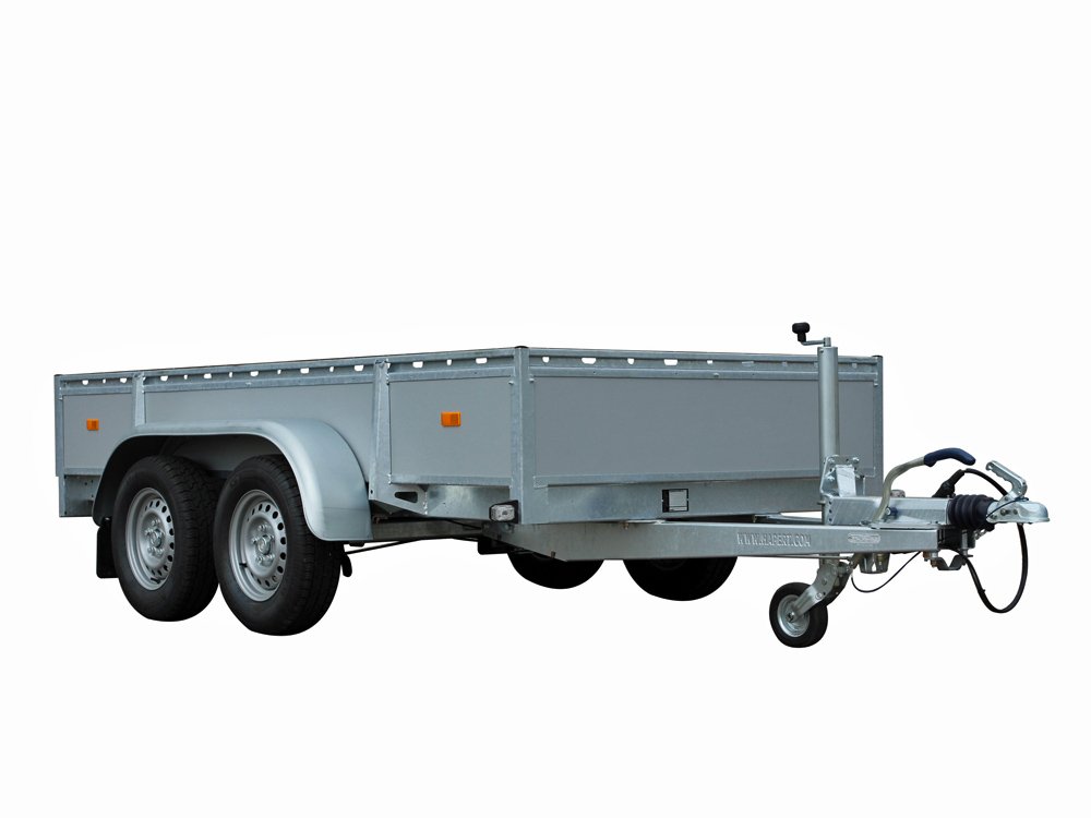 Hapert Kastenanhänger Azure L-2 - 2000 – Multiplex inkl. Frontgitter – Ladefläche 300 × 150 cm – 2000 kg – Tandemachser – Ansicht 1