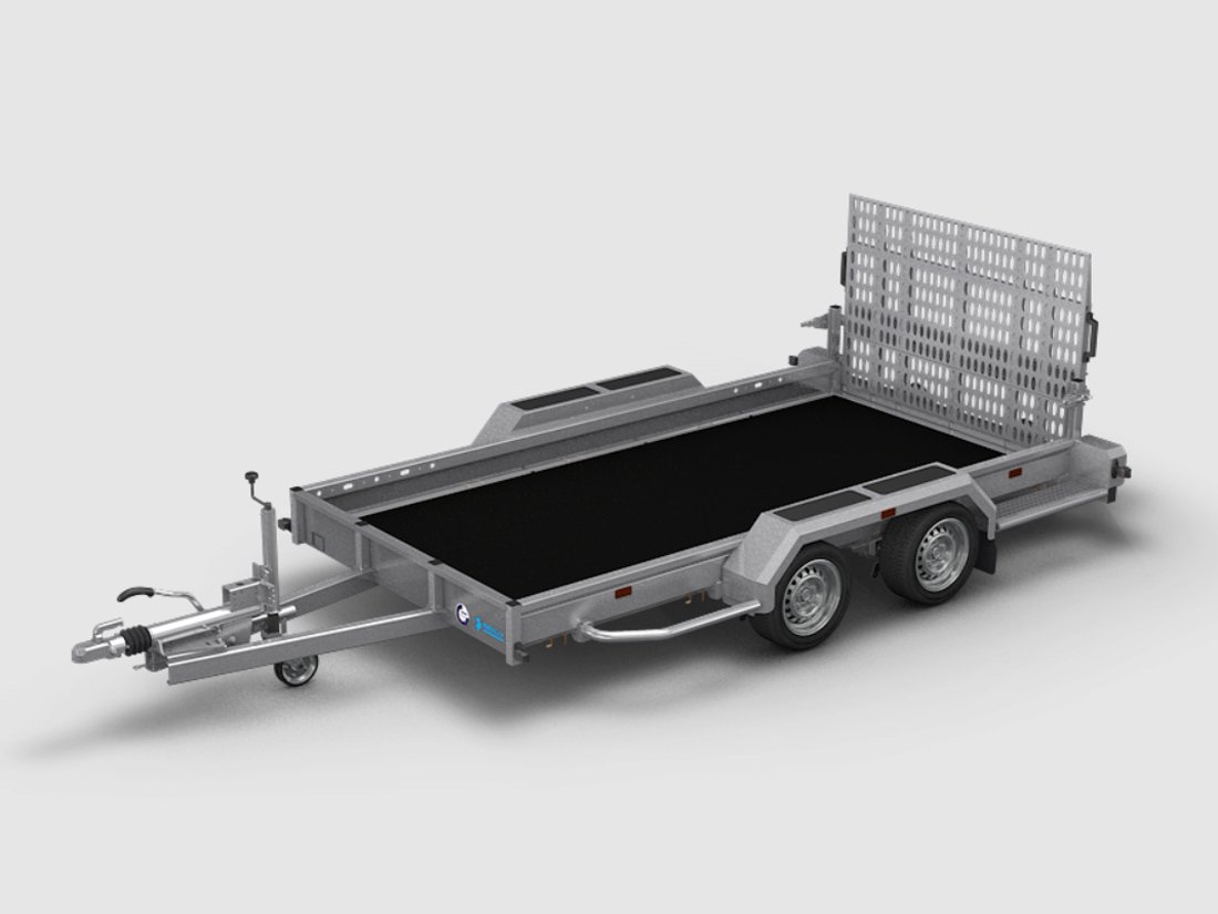 Hapert Maschinentransporter Indigo LF-2 3000 – 4050 X 1590 – Ladefläche 405 × 159 cm – 3000 kg – Tandemachser – Ansicht 1