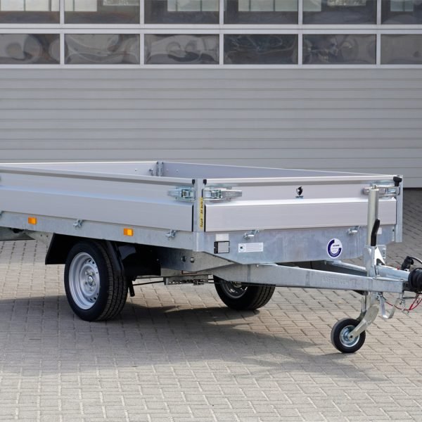 Hapert Pritschenhochlader Azure H-1 – 1350 – 2600 x 1500 – niedriges Fahrwerk – Ladefläche 260 × 150 cm – 1350 kg – Einachser – Ansicht 1