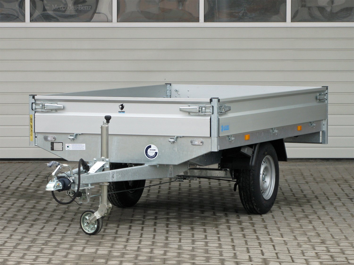 Hapert Pritschenhochlader Azure H-1 - 1350 - 2800 x 1600 – Ladefläche 280 × 160 cm – 1350 kg – Einachser – Ansicht 1