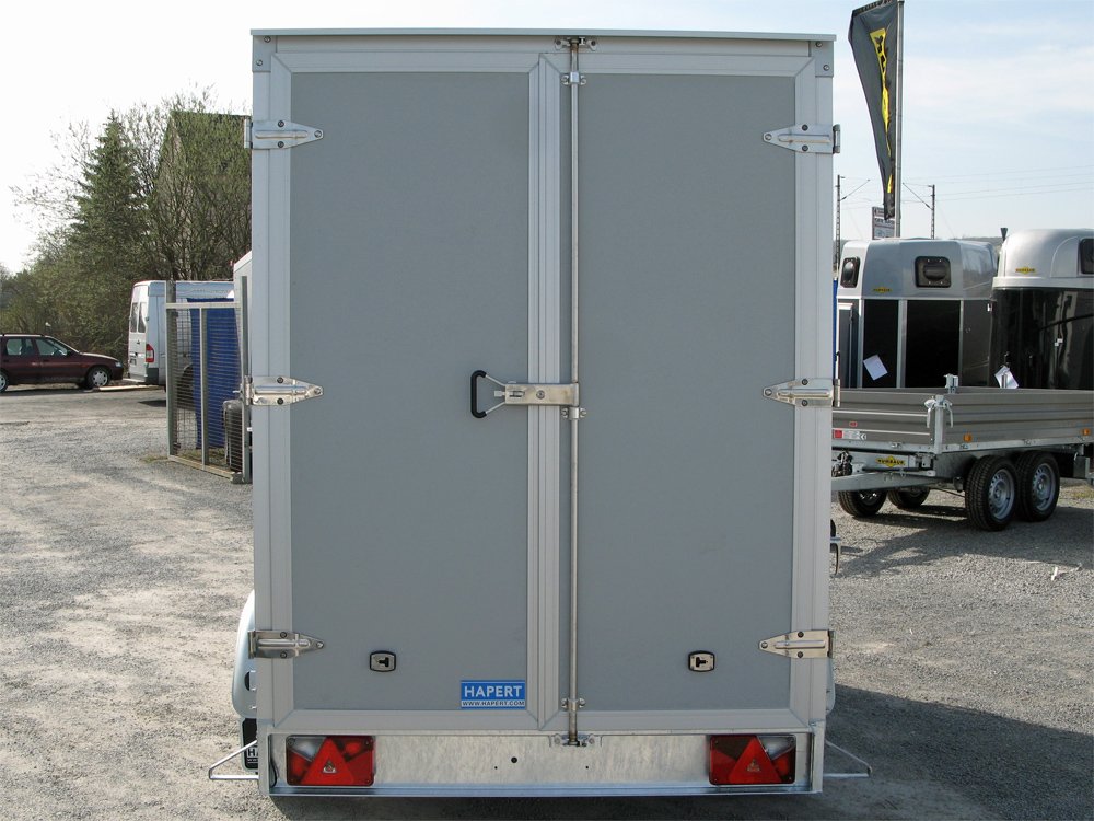 Hapert Verkaufsanhänger Sapphire L-2 - 2000 – mit Verkaufsklappe – Ladefläche 300 × 150 cm – 2000 kg – Tandemachser – Ansicht 4